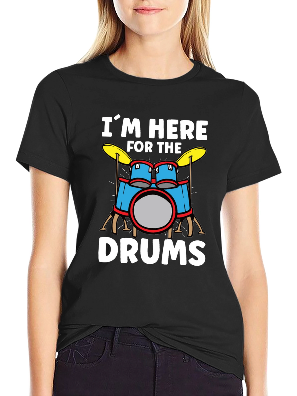 Im Here For The Drums Graphic T-Shirt