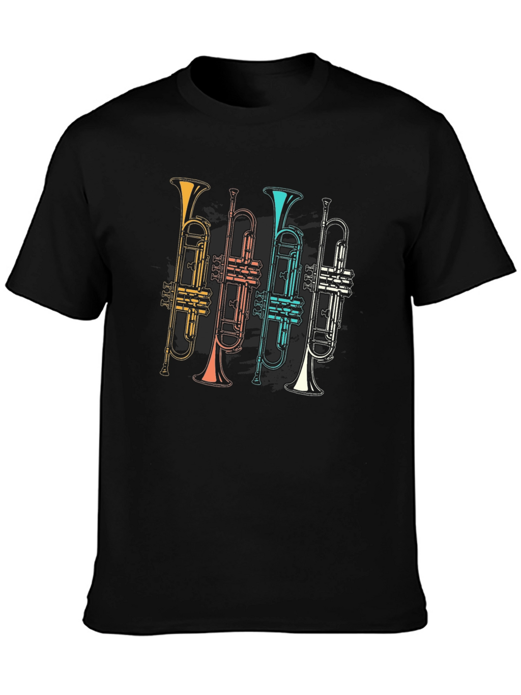 Retro Trumpet Band T-Shirt - Music Lover Tee