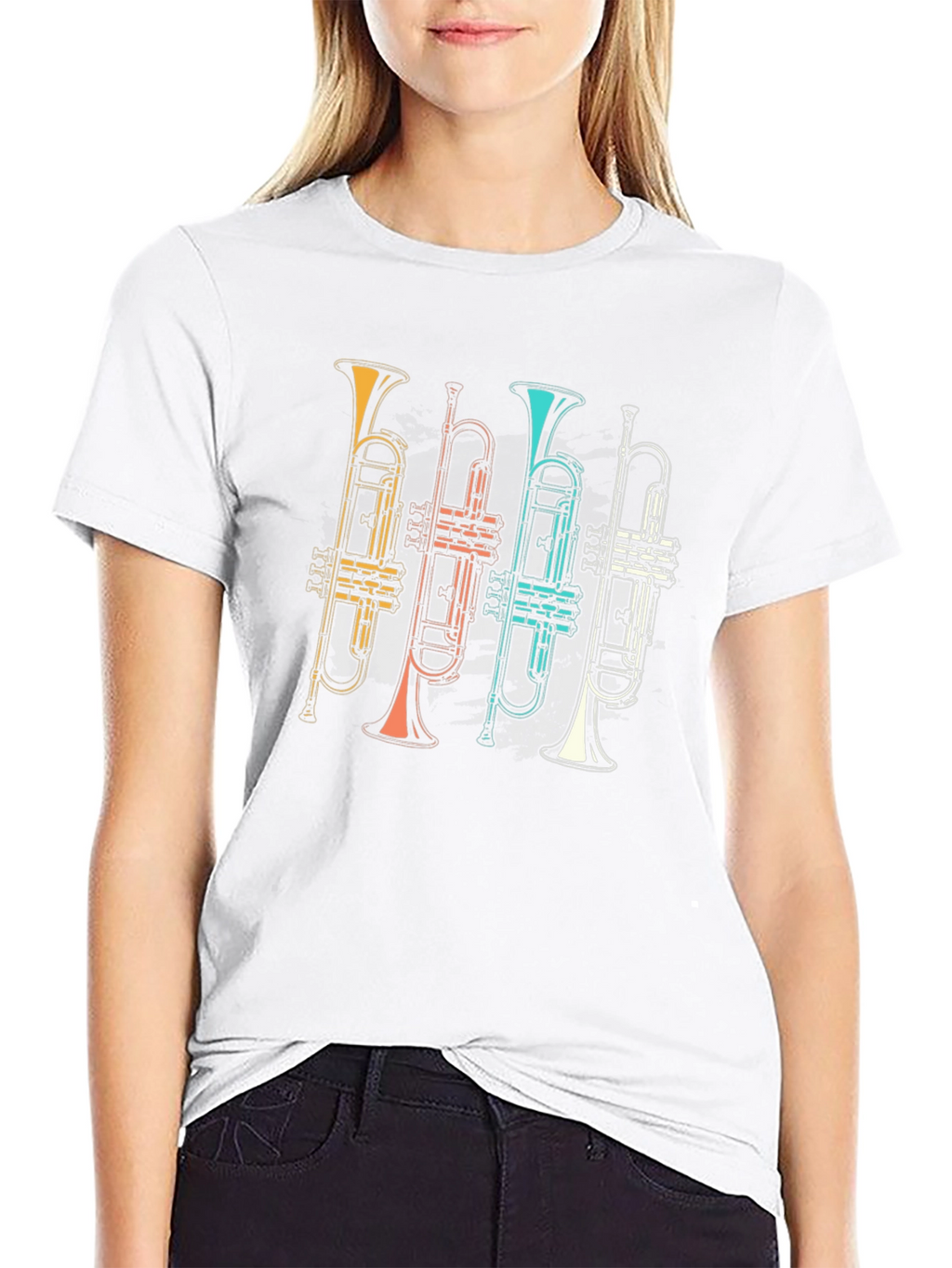 Retro Trumpet Band T-Shirt - Music Lover Tee