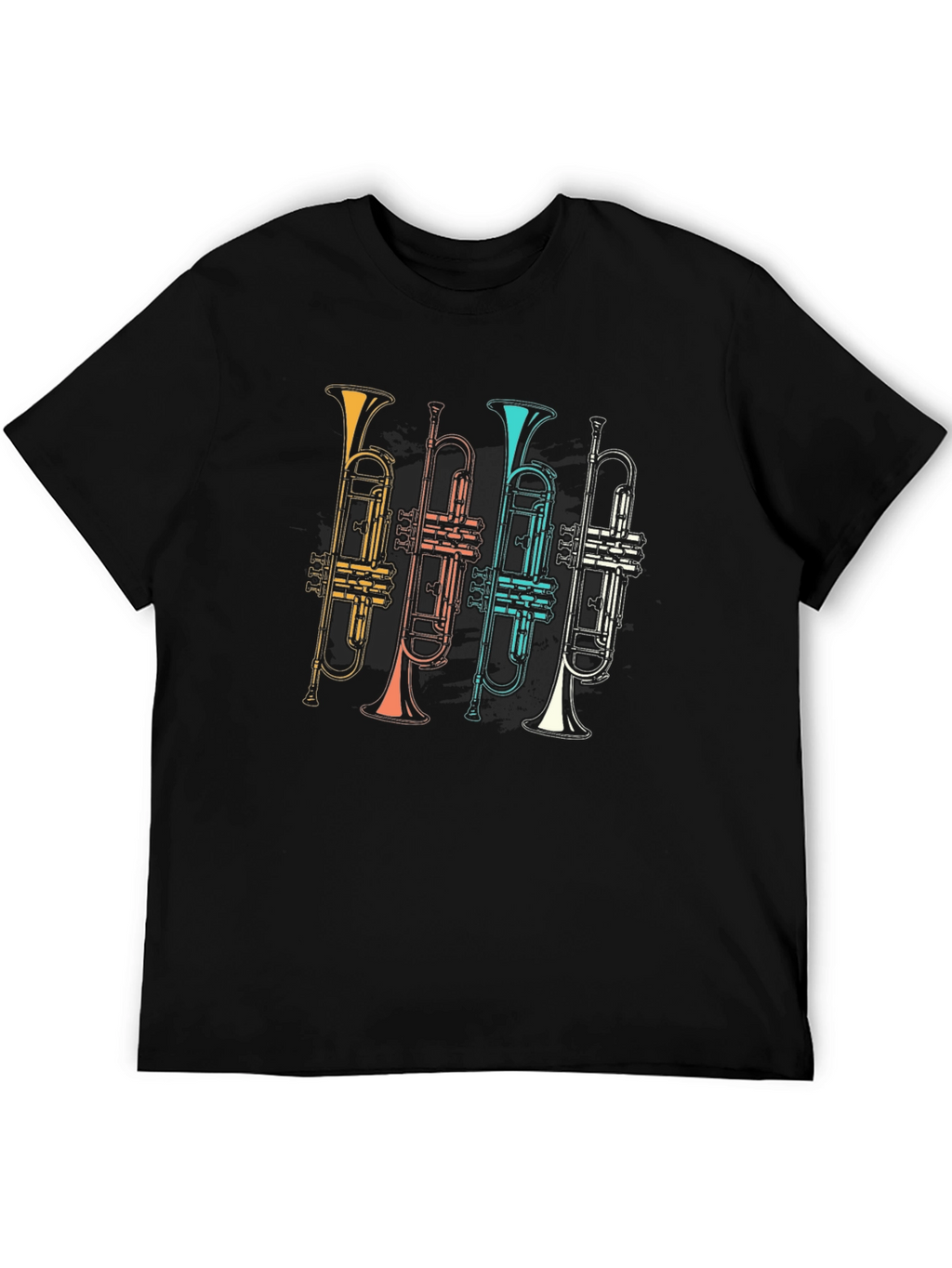 Retro Trumpet Band T-Shirt - Music Lover Tee