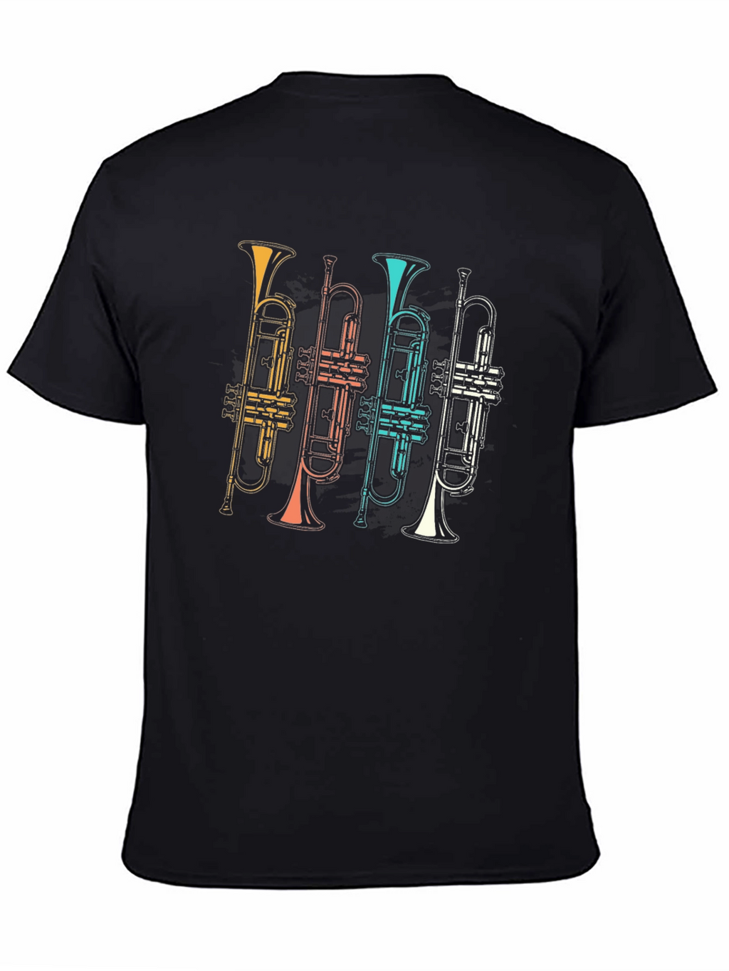 Retro Trumpet Band T-Shirt - Music Lover Tee