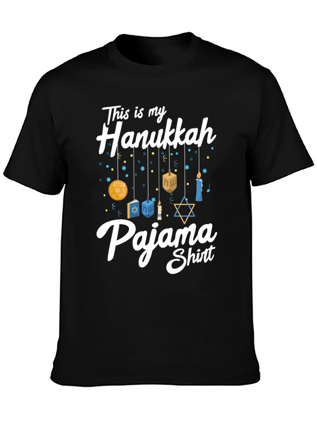 Hanukkah Pajama Shirt - Mens Holiday Tee