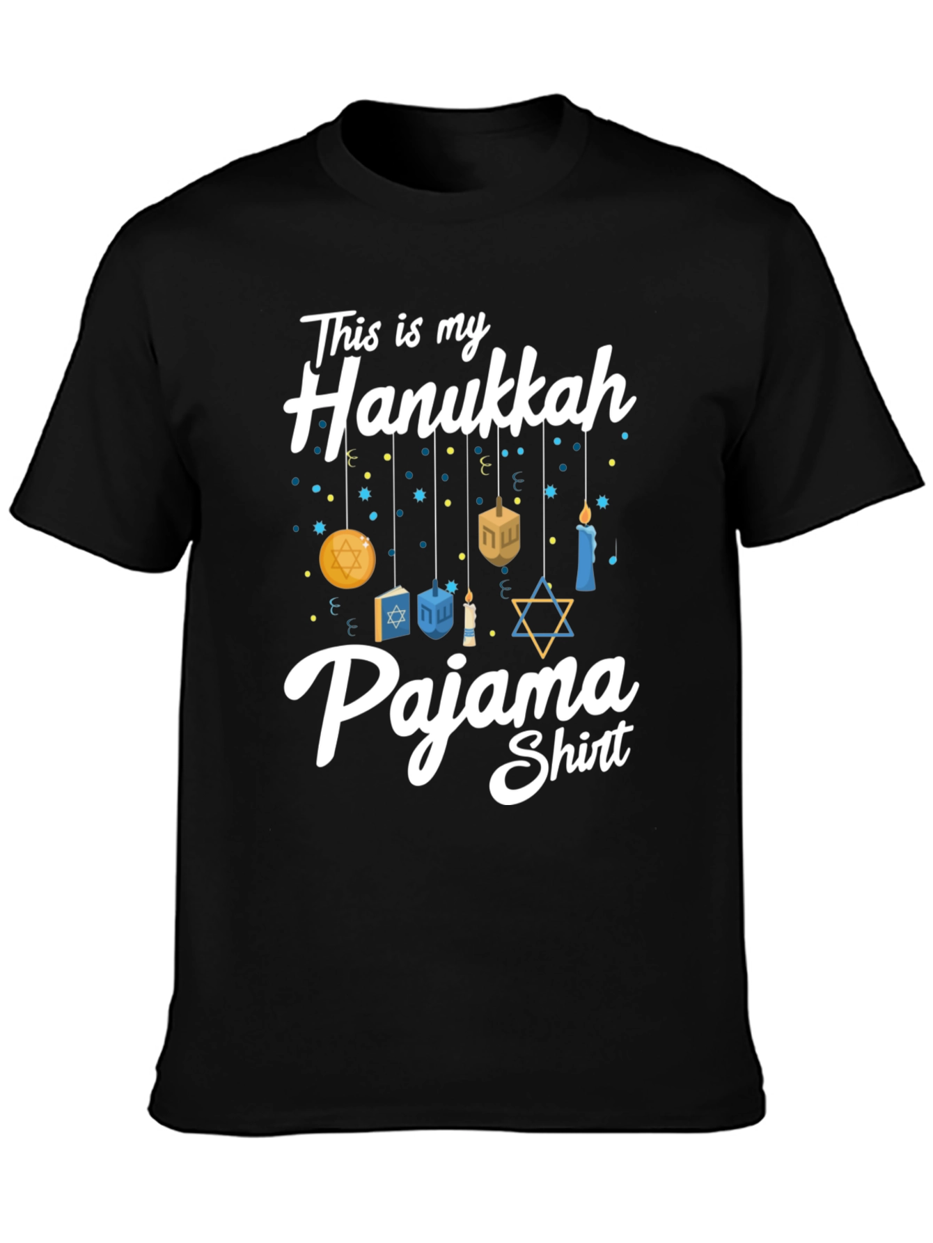 Hanukkah Pajama Shirt - Mens Holiday Tee