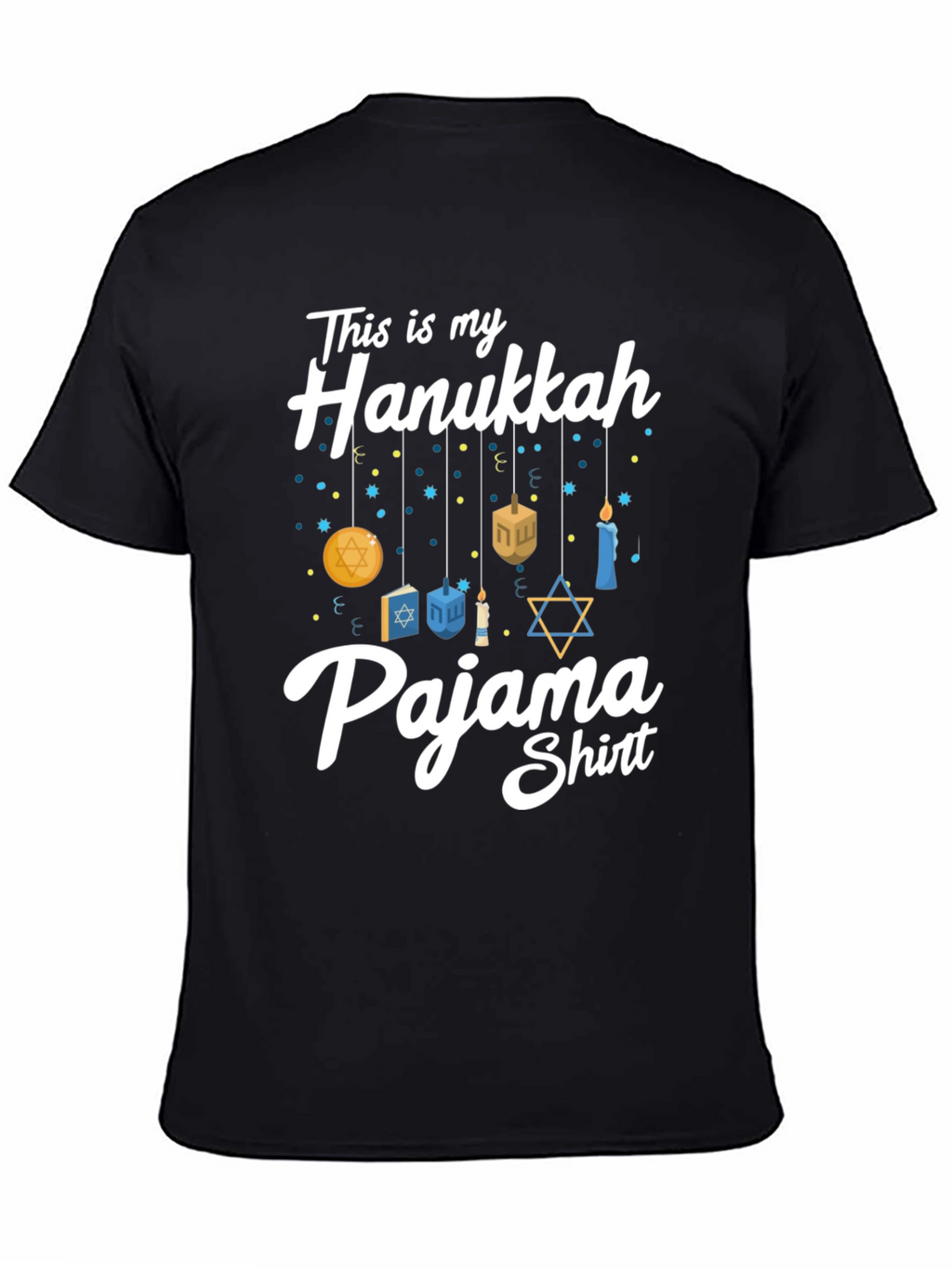 Hanukkah Pajama Shirt - Mens Holiday Tee