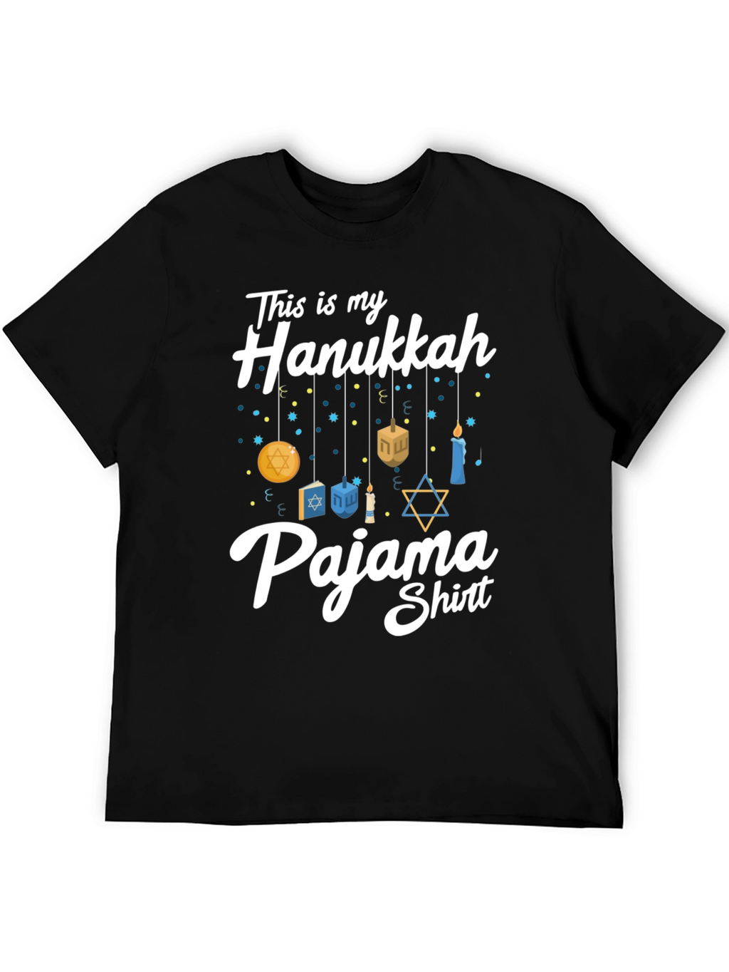 Hanukkah Pajama Shirt - Mens Holiday Tee