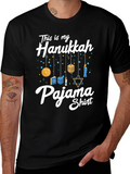 Hanukkah Pajama Shirt - Mens Holiday Tee