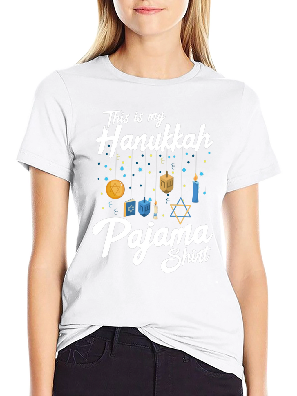 Hanukkah Pajama Shirt - Mens Holiday Tee