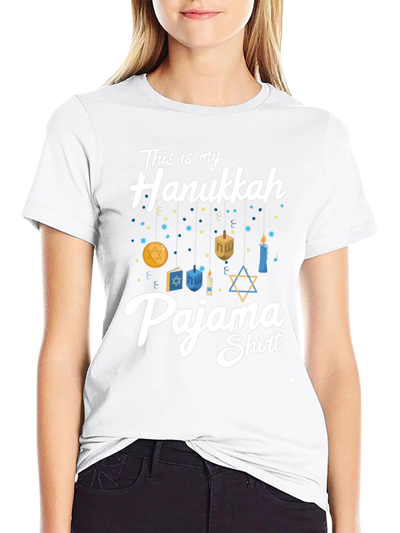 Hanukkah Pajama Shirt - Mens Holiday Tee