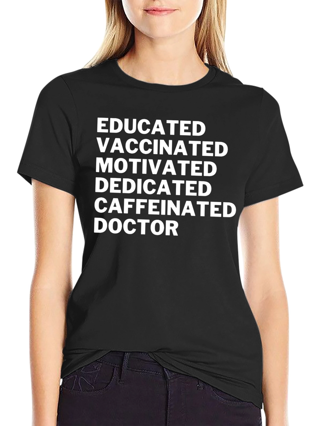 Educated Vaccinated Doctor Novelty T-Shirt