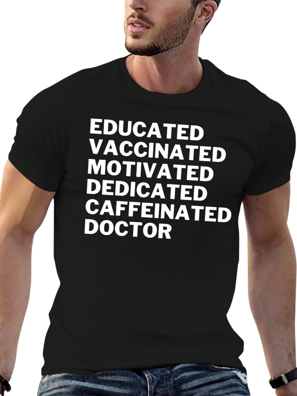 Educated Vaccinated Doctor Novelty T-Shirt