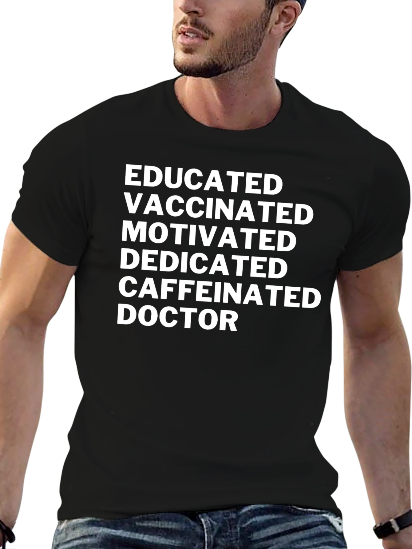 Educated Vaccinated Doctor Novelty T-Shirt