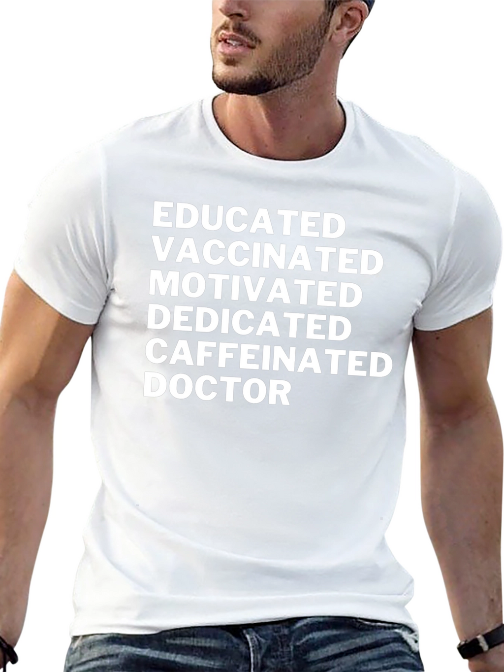 Educated Vaccinated Doctor Novelty T-Shirt