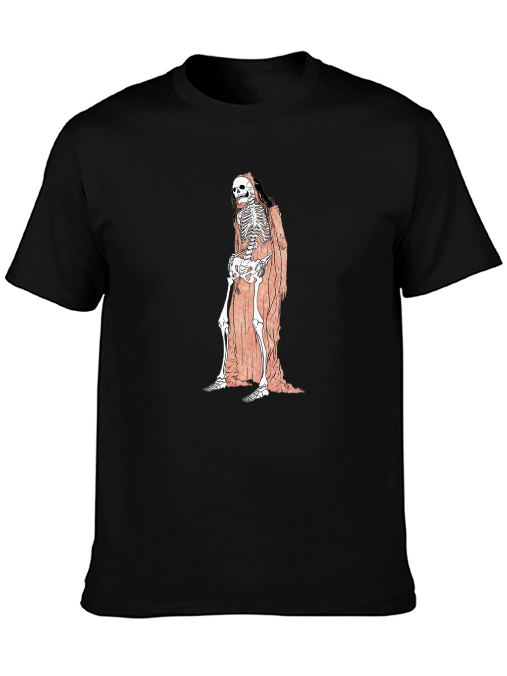 Grim Reaper Skeleton Graphic Tee - Unisex Black T-Shirt