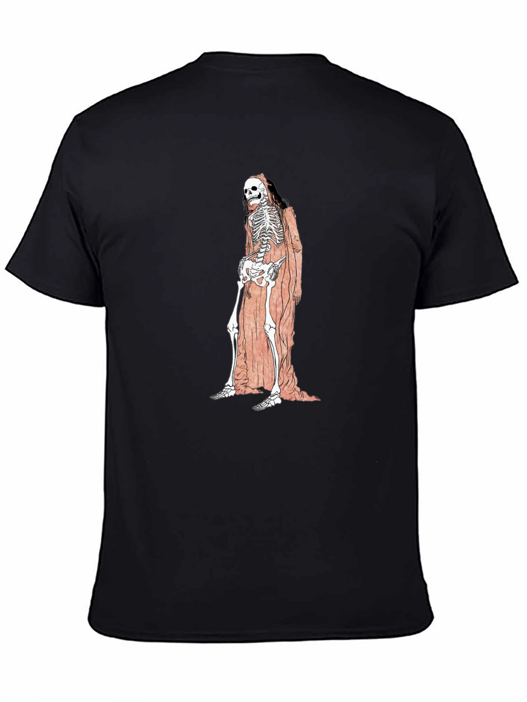 Grim Reaper Skeleton Graphic Tee - Unisex Black T-Shirt