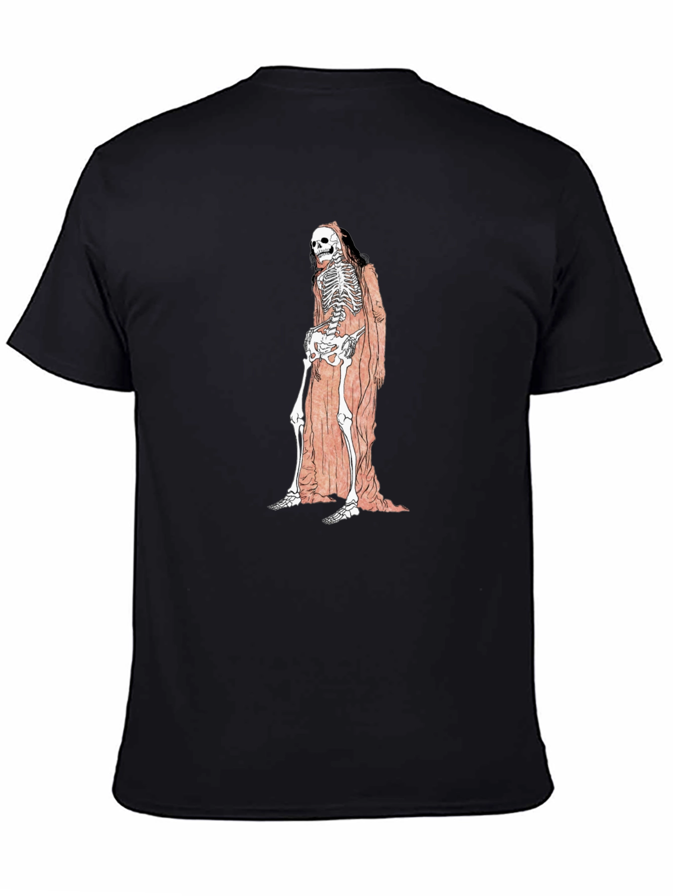 Grim Reaper Skeleton Graphic Tee - Unisex Black T-Shirt