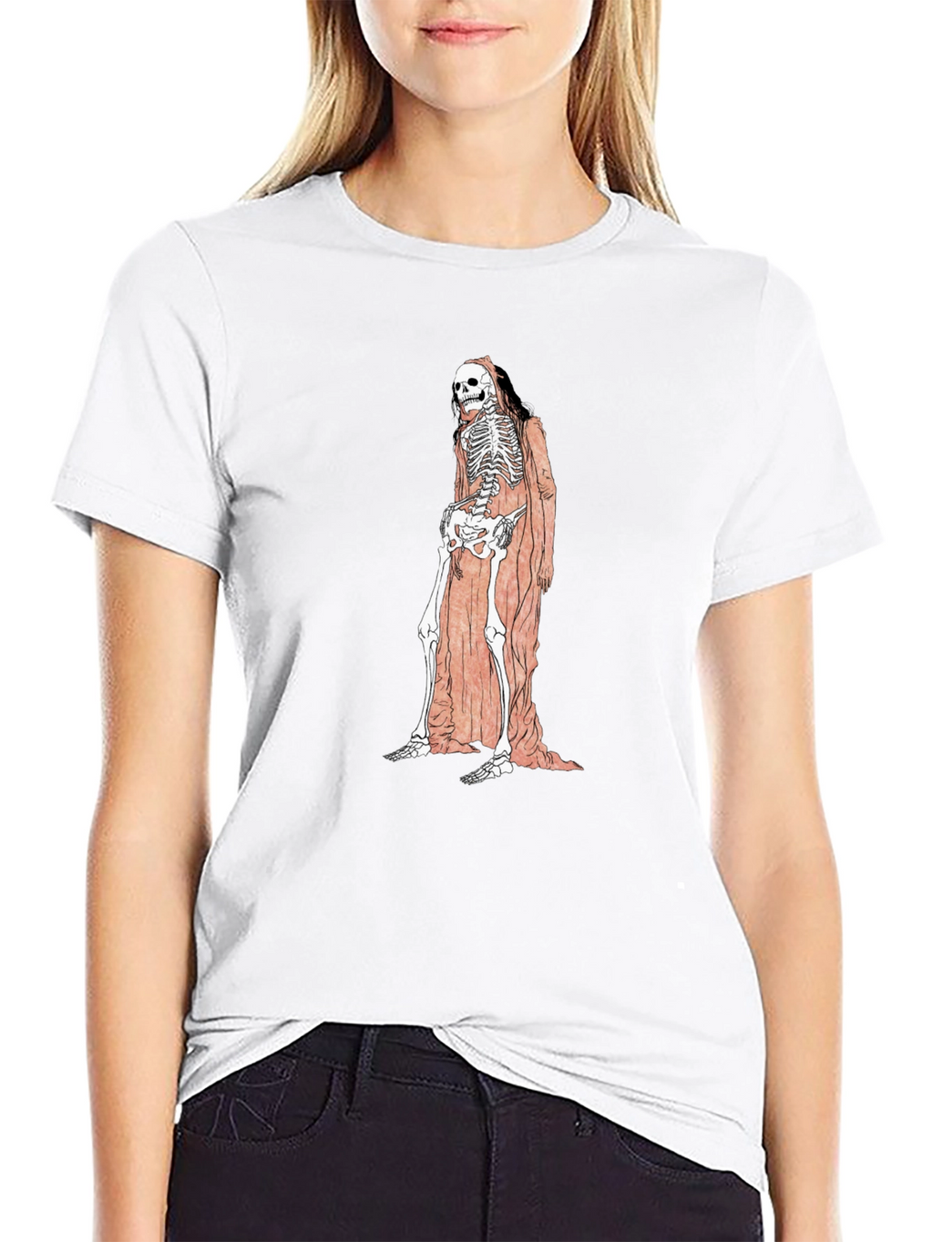 Grim Reaper Skeleton Graphic Tee - Unisex Black T-Shirt