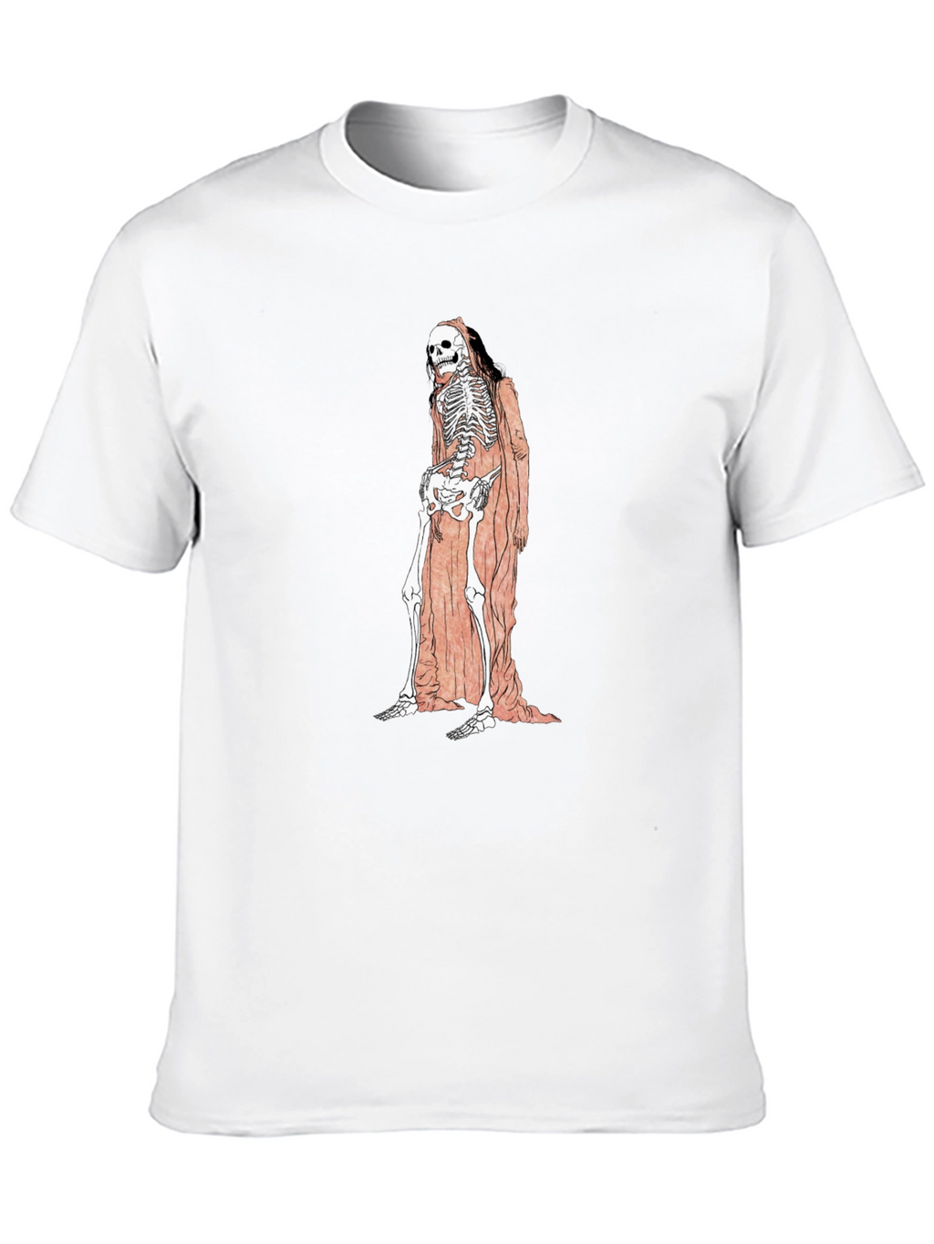 Grim Reaper Skeleton Graphic Tee - Unisex Black T-Shirt