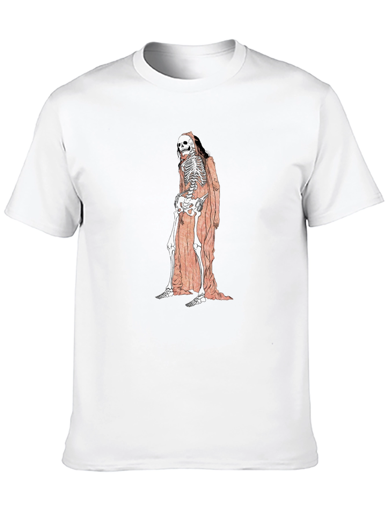 Grim Reaper Skeleton Graphic Tee - Unisex Black T-Shirt