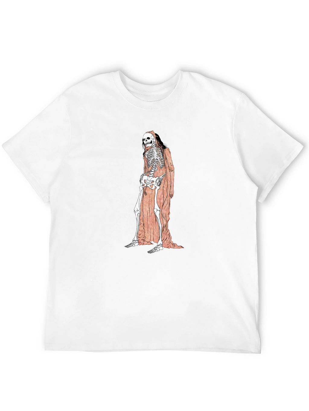 Grim Reaper Skeleton Graphic Tee - Unisex Black T-Shirt