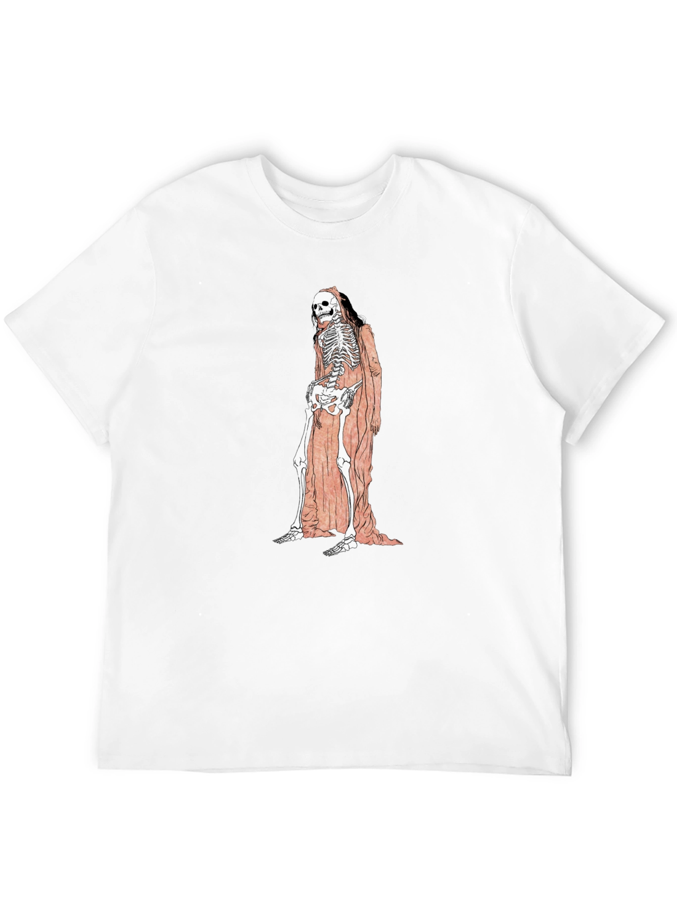 Grim Reaper Skeleton Graphic Tee - Unisex Black T-Shirt