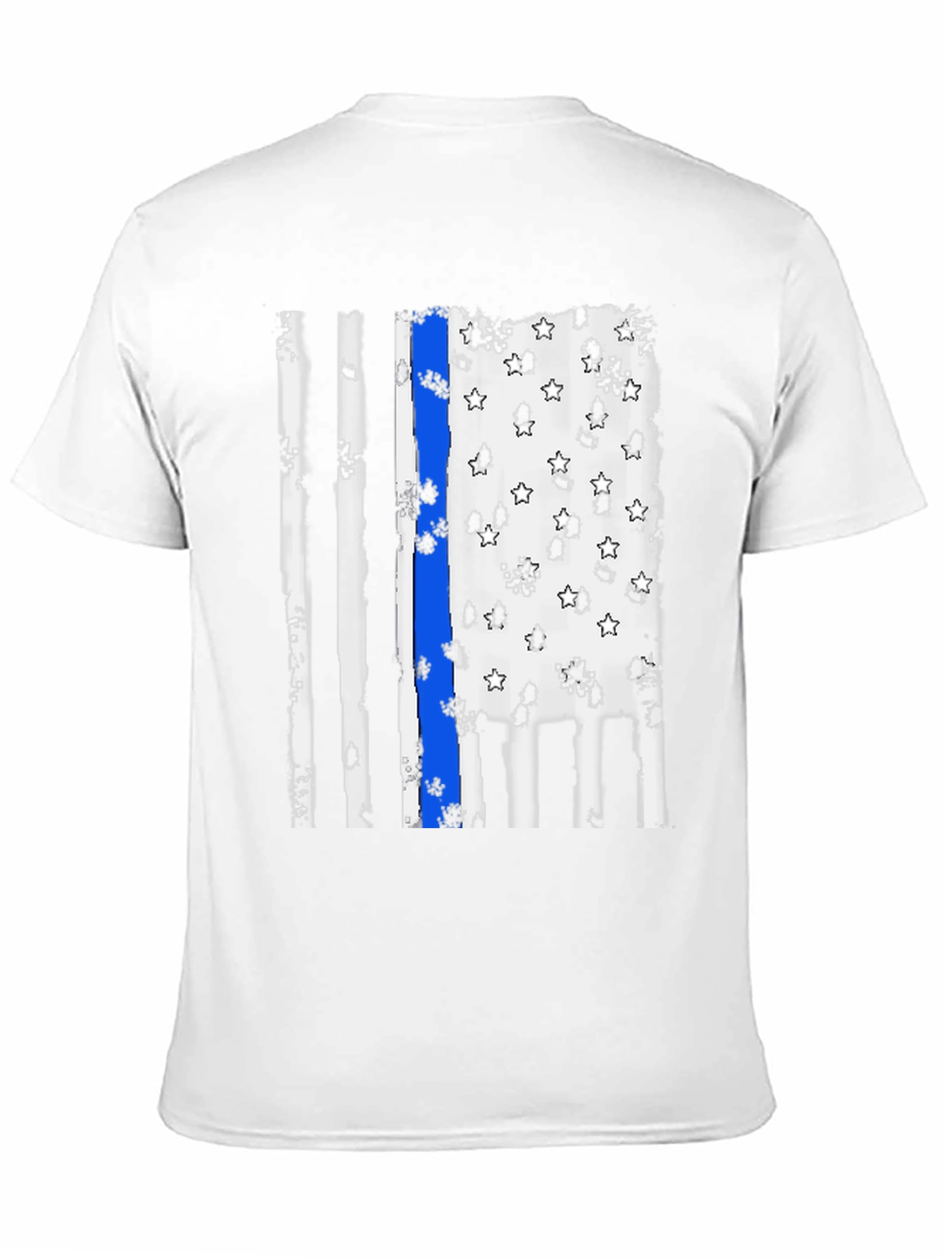 Thin Blue Line Flag Graphic Tee