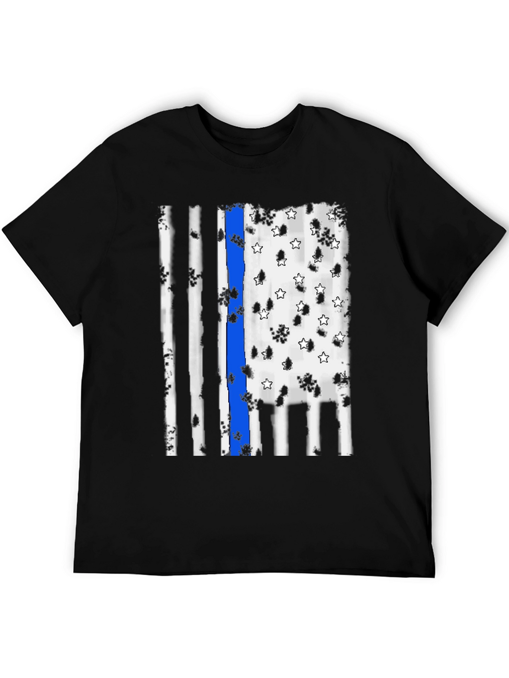 Thin Blue Line Flag Graphic Tee