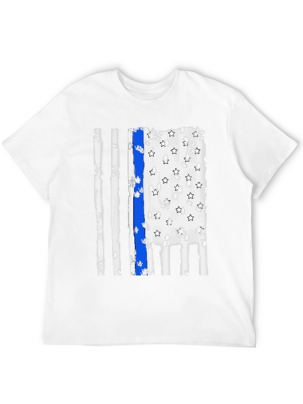 Thin Blue Line Flag Graphic Tee