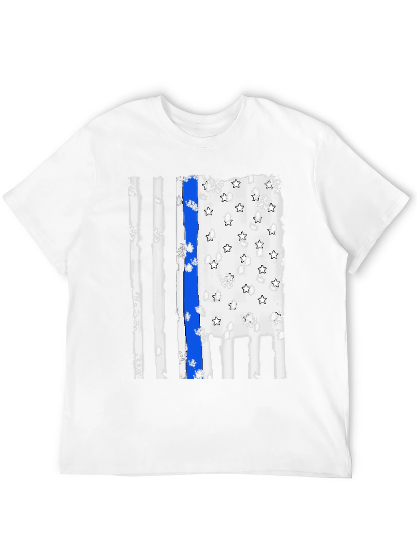 Thin Blue Line Flag Graphic Tee