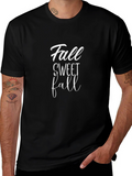 Fall Sweet Fall Graphic Tee - Black