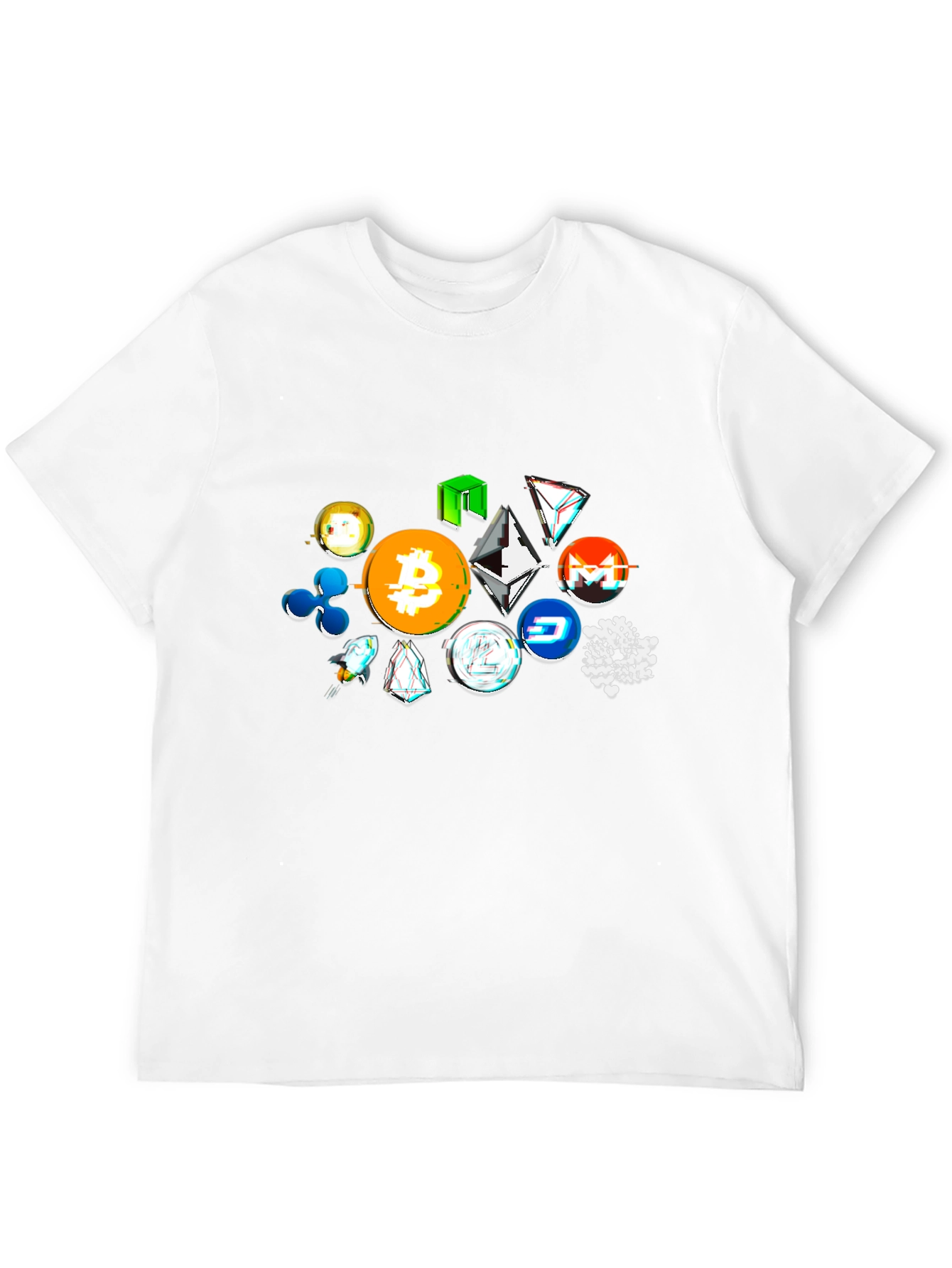 Crypto Tokens Black T-Shirt