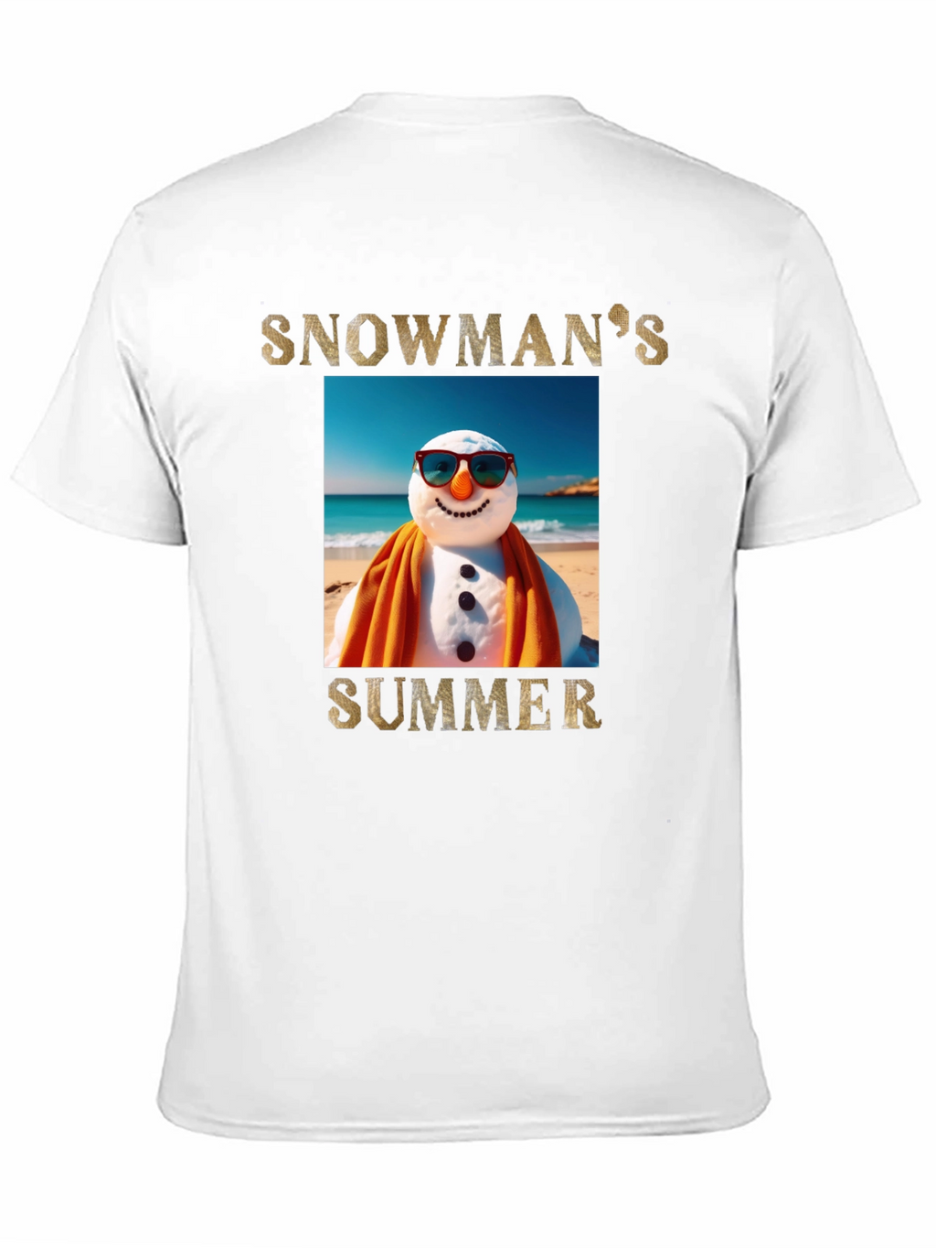 Snowmans Summer T-Shirt - Beach Holiday Tee