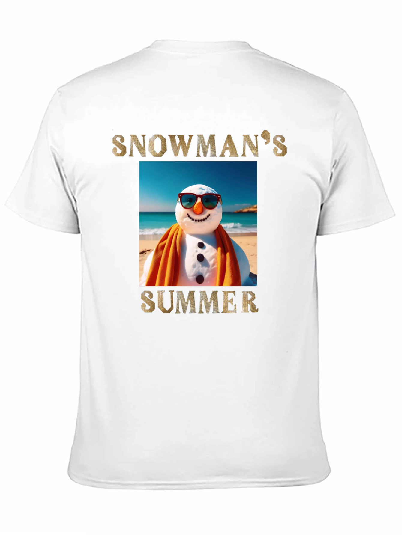 Snowmans Summer T-Shirt - Beach Holiday Tee