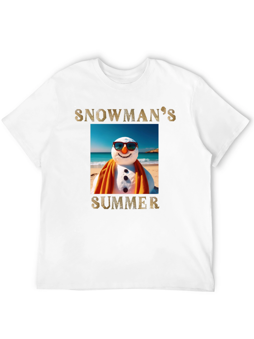 Snowmans Summer T-Shirt - Beach Holiday Tee