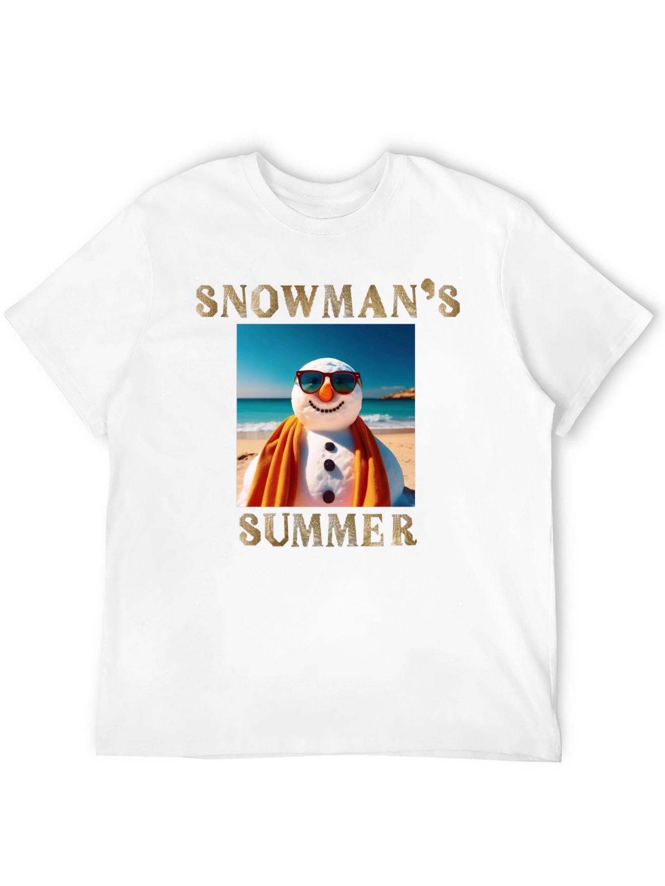 Snowmans Summer T-Shirt - Beach Holiday Tee