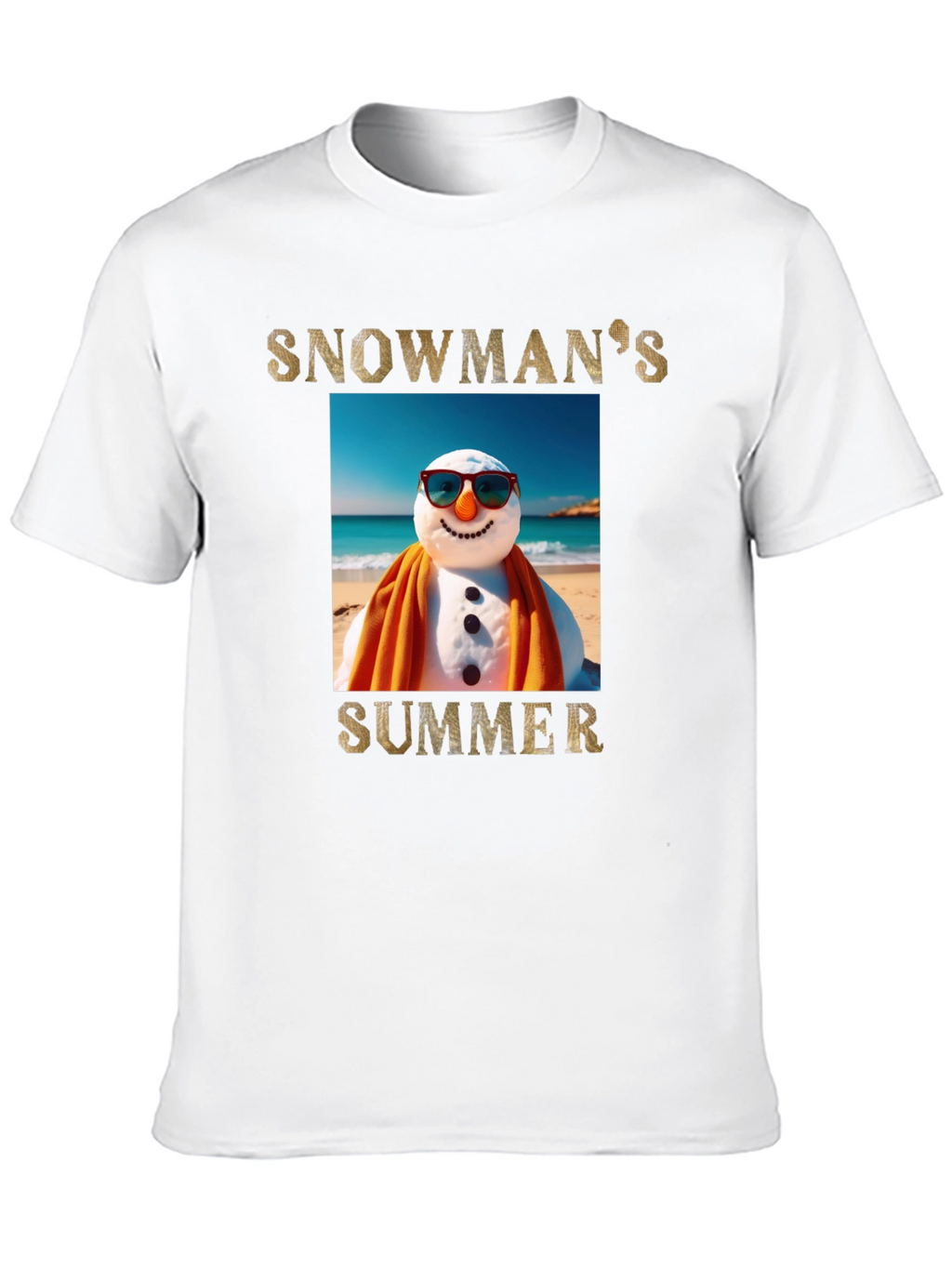 Snowmans Summer T-Shirt - Beach Holiday Tee