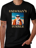 Snowmans Summer T-Shirt - Beach Holiday Tee