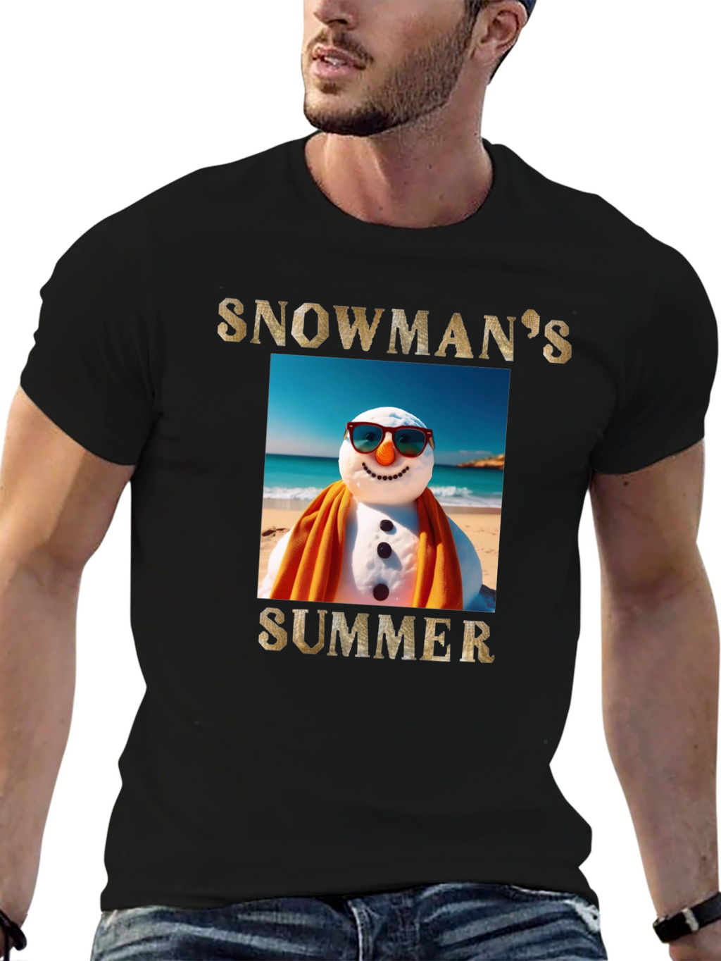 Snowmans Summer T-Shirt - Beach Holiday Tee