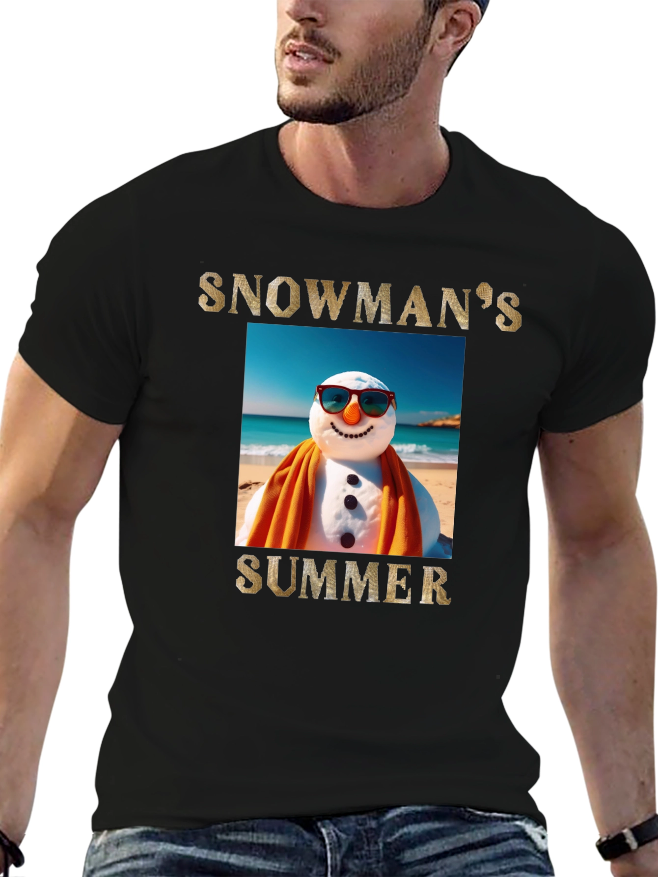 Snowmans Summer T-Shirt - Beach Holiday Tee