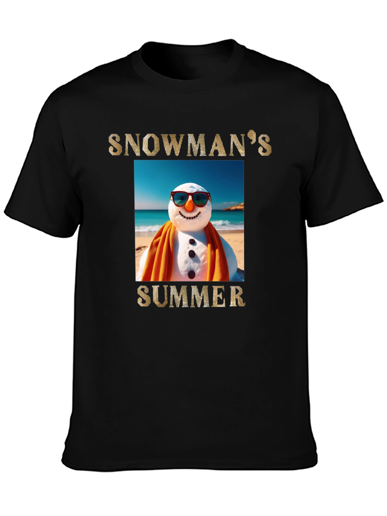 Snowmans Summer T-Shirt - Beach Holiday Tee