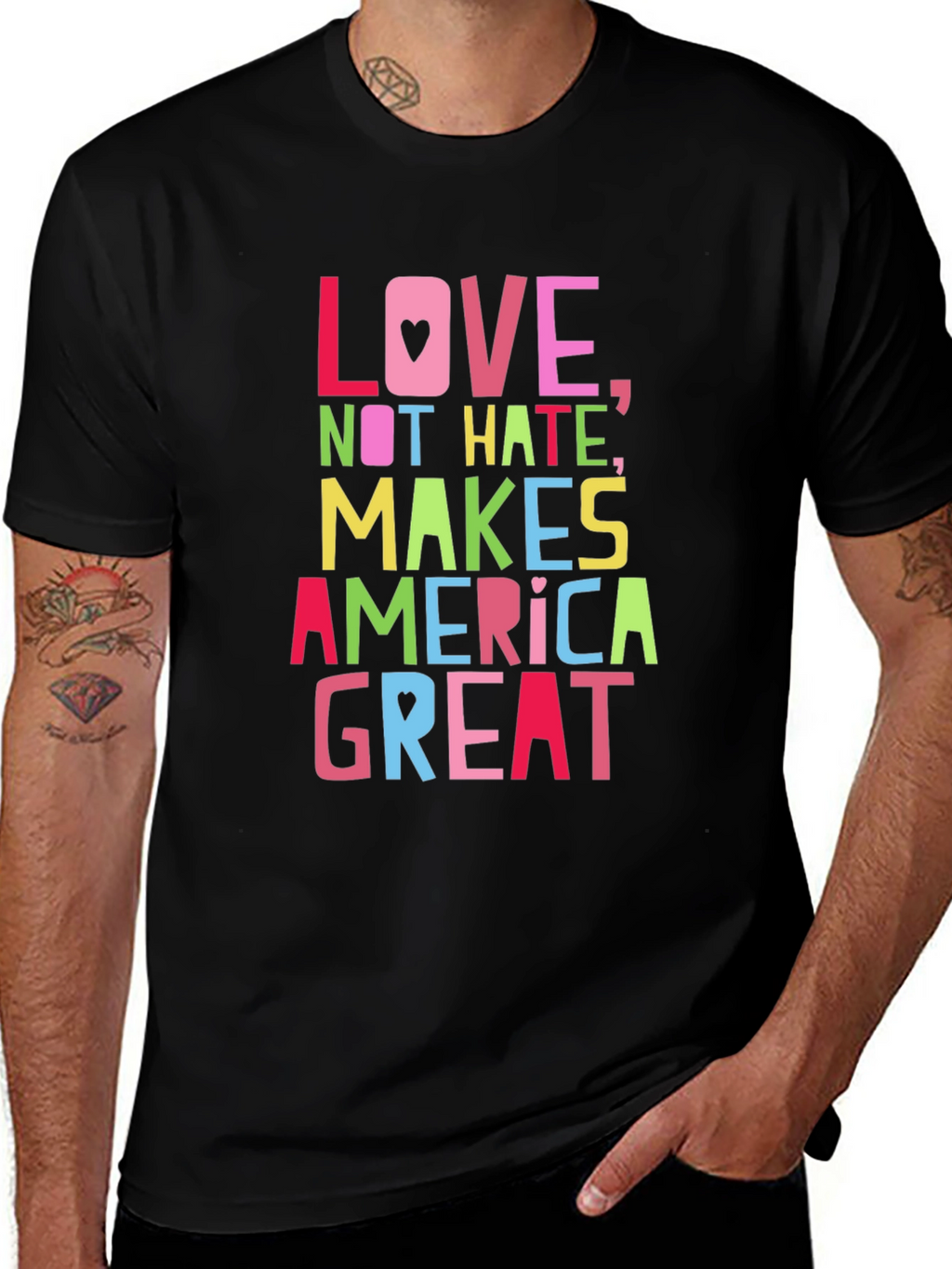 Love Not Hate Makes America Great T-Shirt
