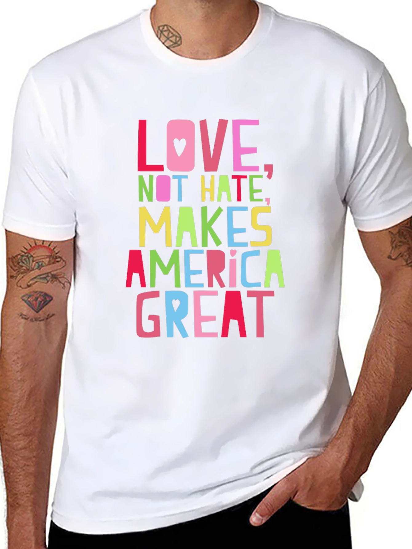 Love Not Hate Makes America Great T-Shirt