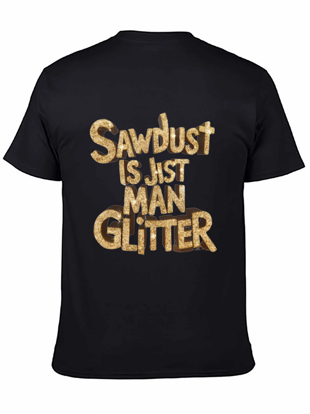 Sawdust Man Glitter Black T-Shirt