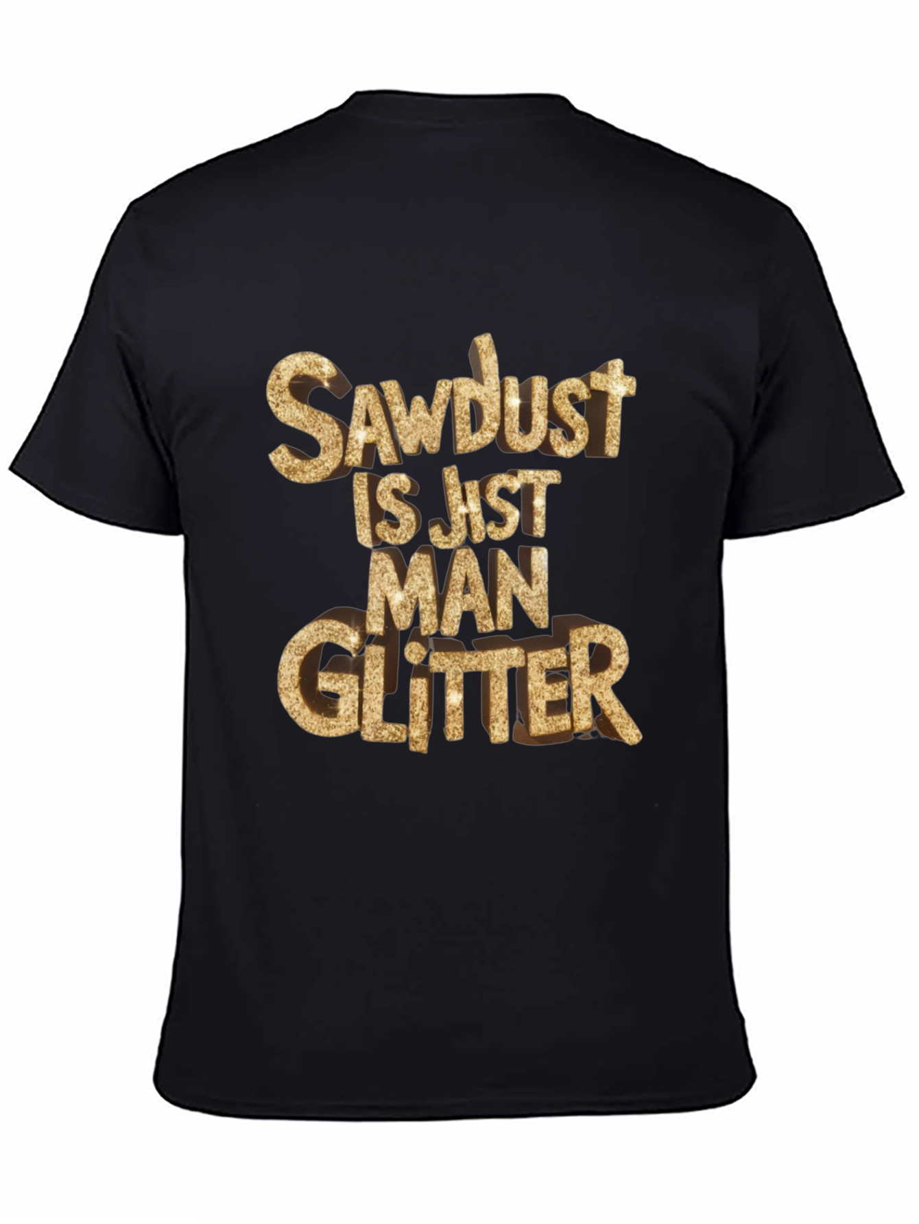 Sawdust Man Glitter Black T-Shirt