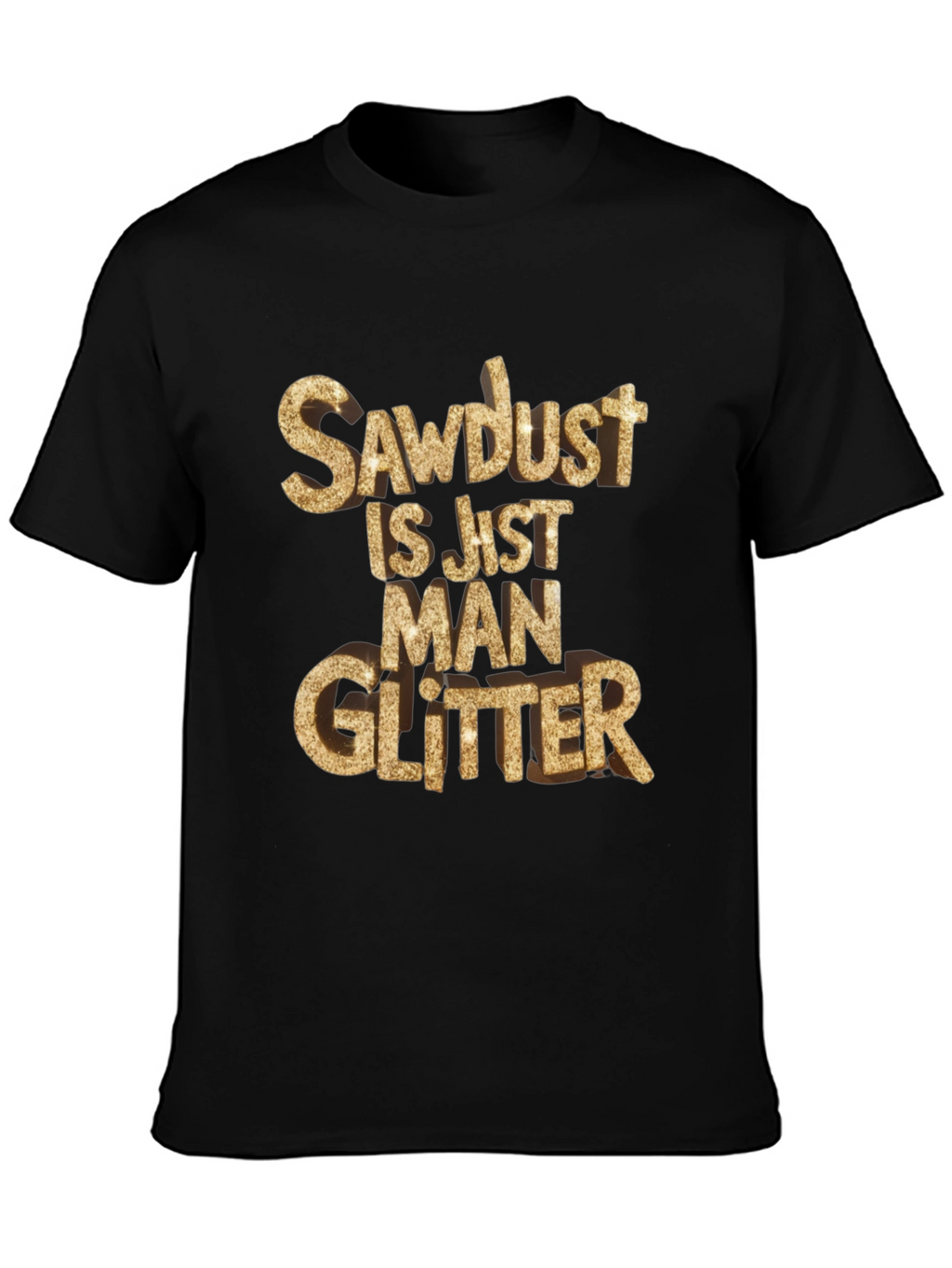 Sawdust Man Glitter Black T-Shirt