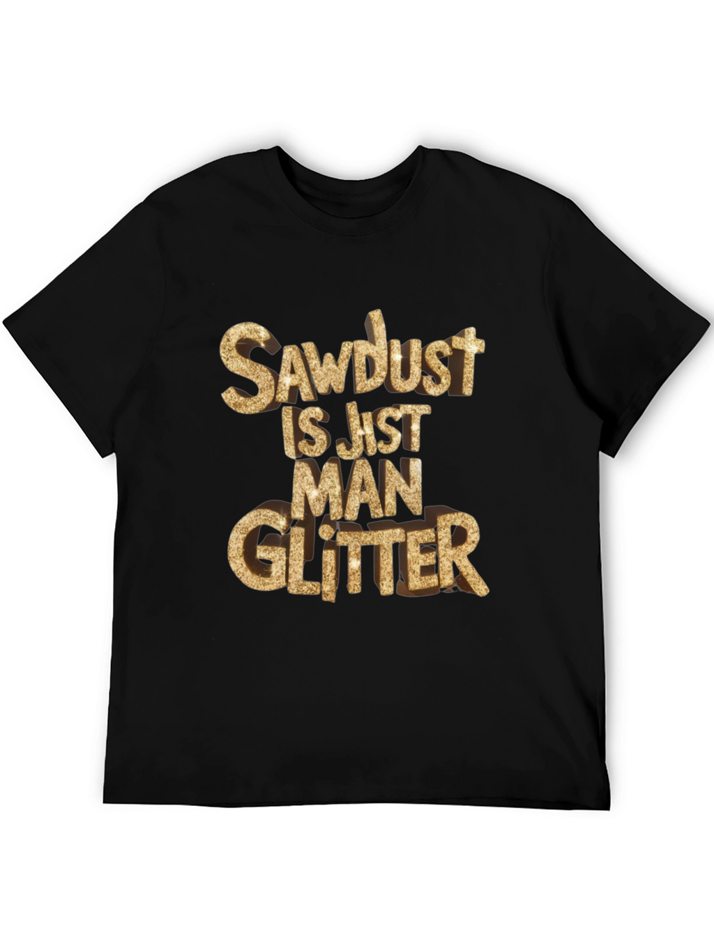 Sawdust Man Glitter Black T-Shirt