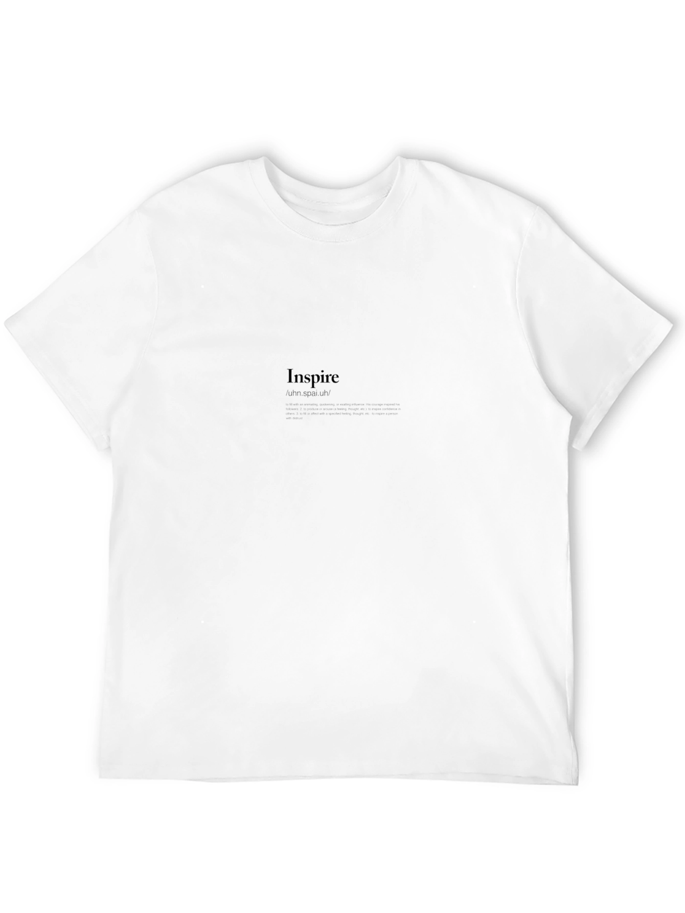 Inspire Black Tee - Stylish & Comfortable