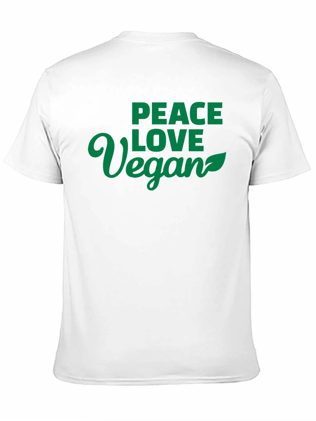Peace Love Vegan Black T-Shirt