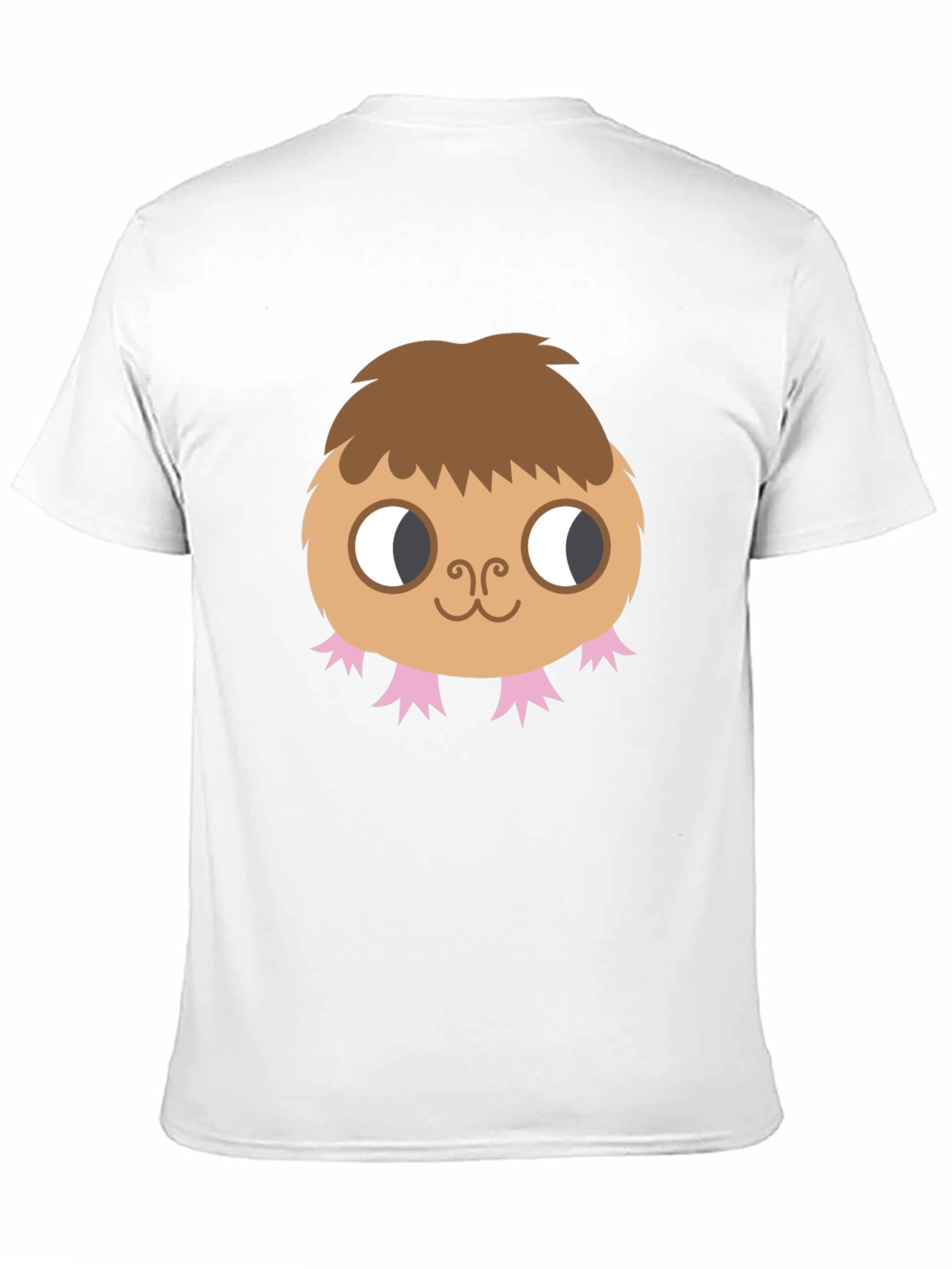 Cute Monster Graphic Tee - Black Cotton T-Shirt
