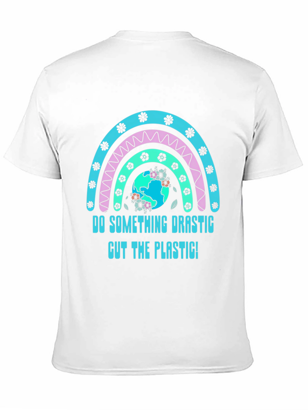 Eco-Friendly Rainbow Graphic T-Shirt