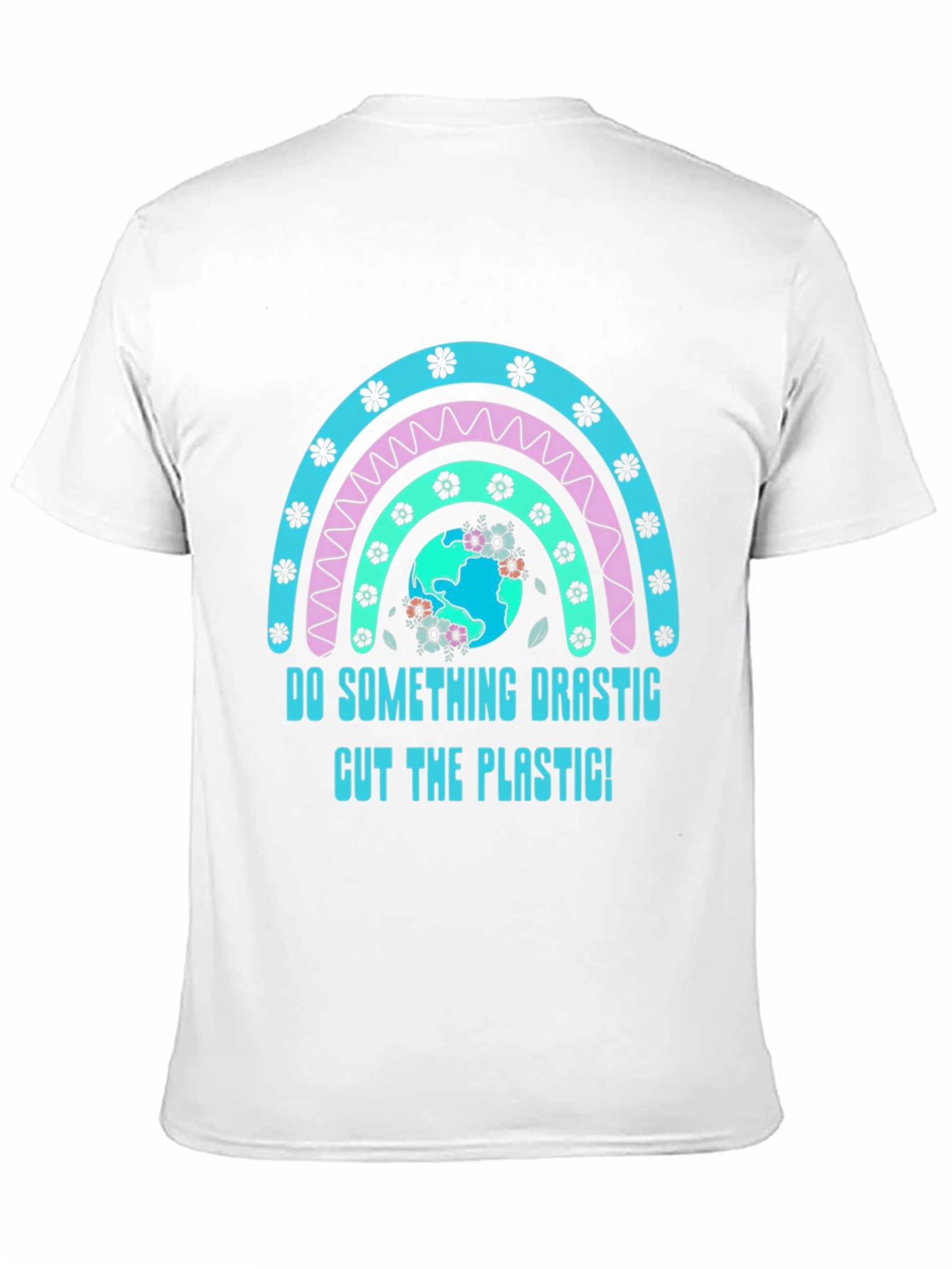 Eco-Friendly Rainbow Graphic T-Shirt